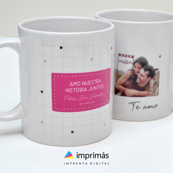 Taza Personalizada Moderna Nombre Y Frase Regalos 14 Febrero